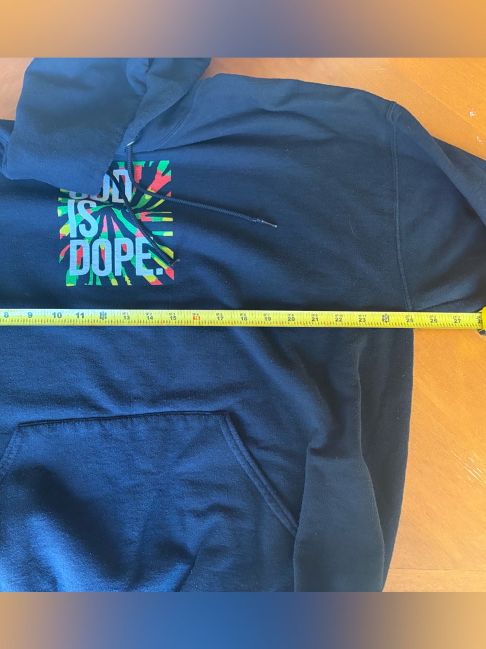 God Is Dope Rastafari Hoodie Mens Size 2XL Black - Picture 5 of 6